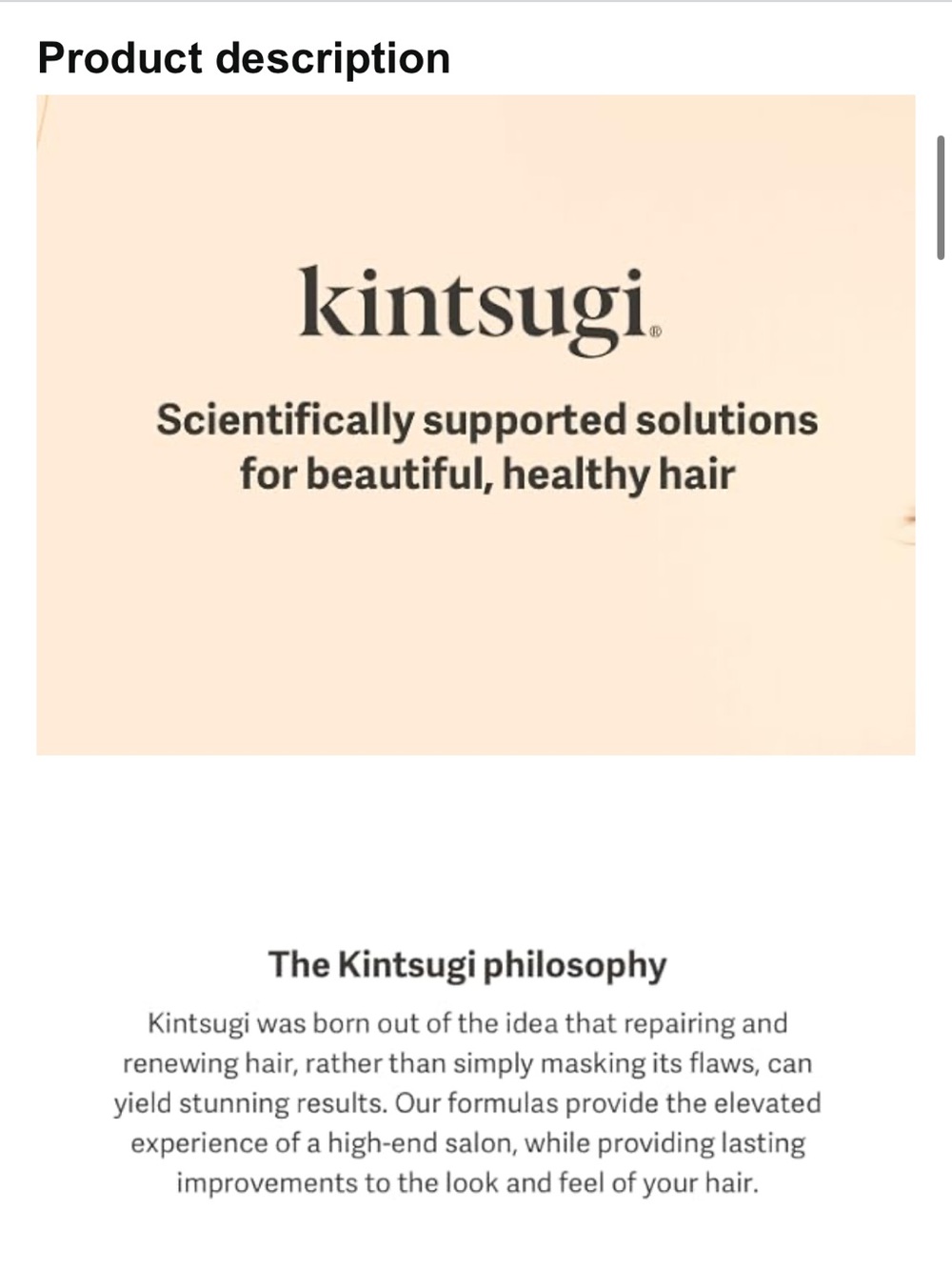 NWT Kintsugi Awakening Mist Scalp Tonic 4 oz / 120 mL - New In Box- Hair Growth - Picture 9 of 11